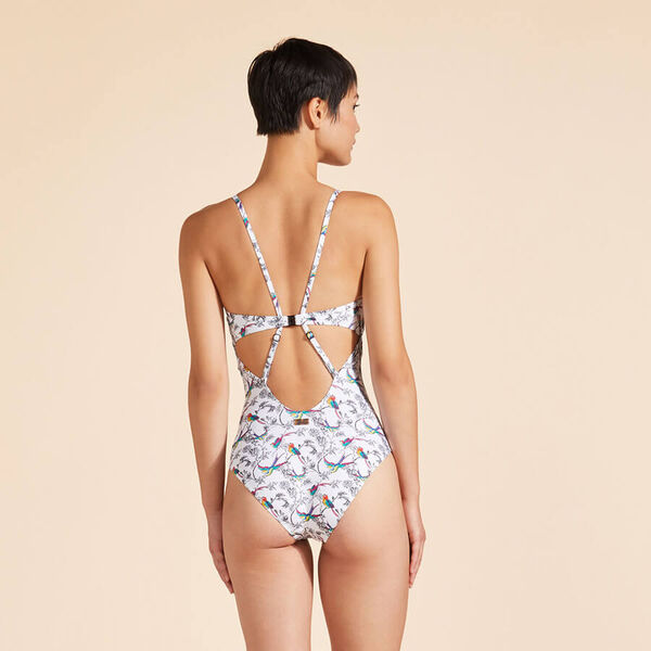Women designer one-piece swimsuit 